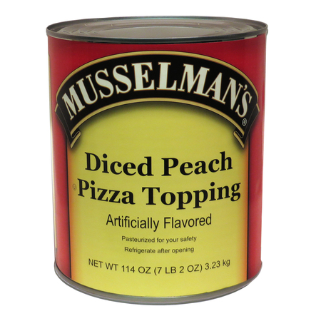 Musselmans Musselman's Diced Peach Pizza Topping 114 oz. Cans, PK6 FFPFZ4000MUS01